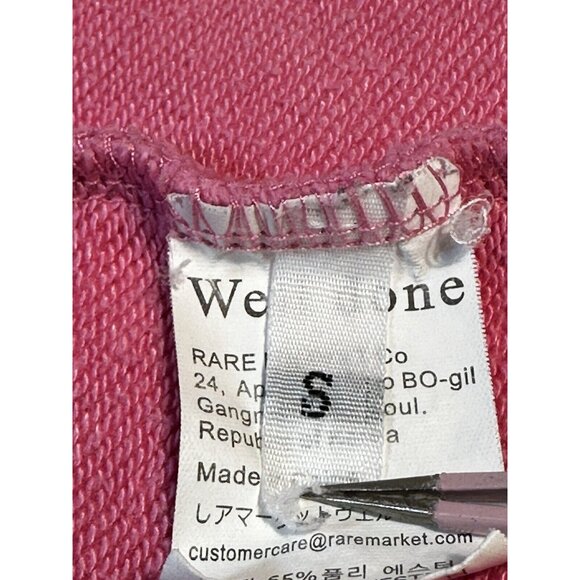 We11done Graphic Oversized Ex-Boyfriend Small Pink T-Shirt/Sweatshirt Logo - Picture 11 of 11